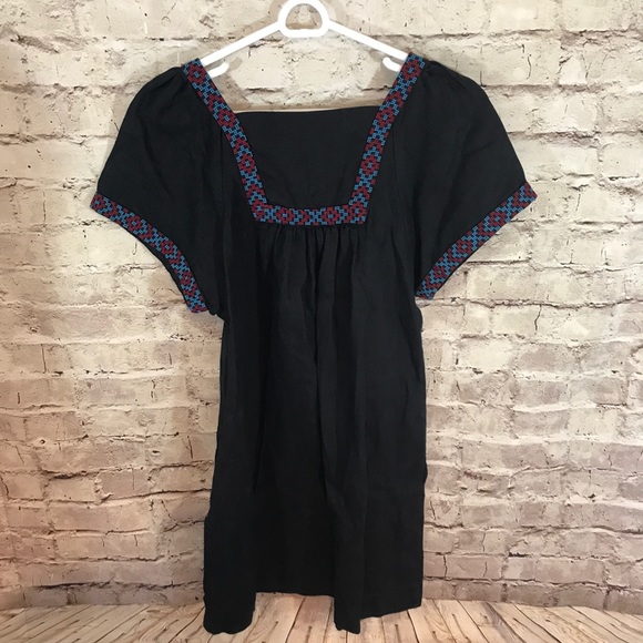 Madewell Embroidered Wander Linen Dress - Picture 5 of 6